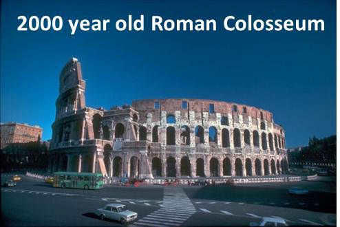 2000 year old Roman colosseum